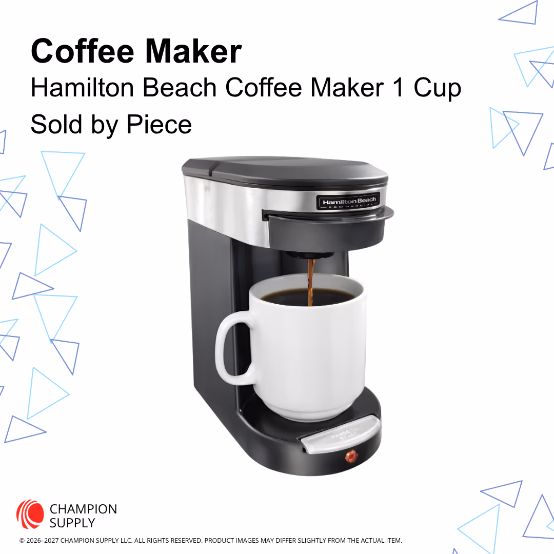 Hamilton Beach 1 Cup Coffee Maker, Black, Each